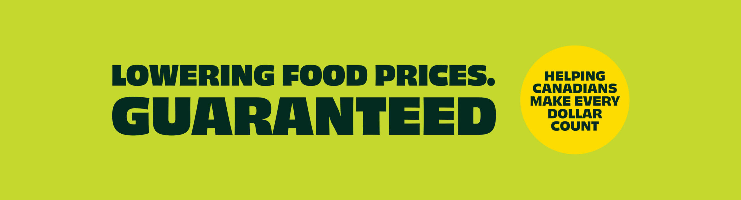 Lowering food prices guaranteed, showcasing a diverse array of affordable groceries in a vibrant market setting.